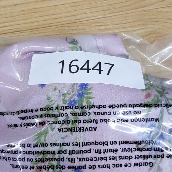 INTERMIX Mini Dress Womens Size 2 Purple Floral Off the Shoulder Smocked Girly - Picture 15 of 15